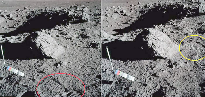 Apollo 17 footprints